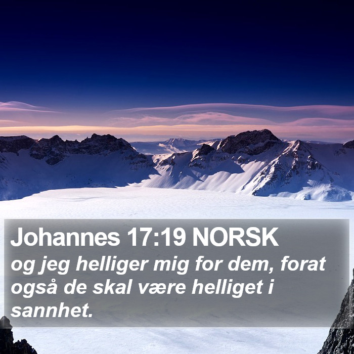 Johannes 17:19 NORSK Bible Study