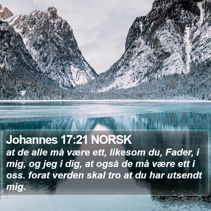 Johannes 17:21 NORSK Bible Study