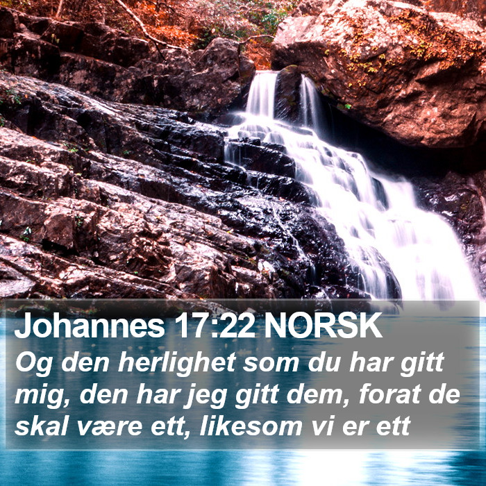Johannes 17:22 NORSK Bible Study