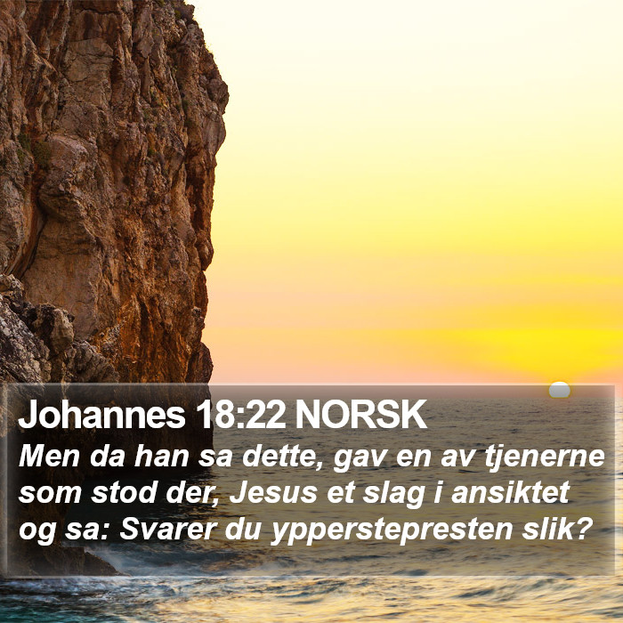 Johannes 18:22 NORSK Bible Study