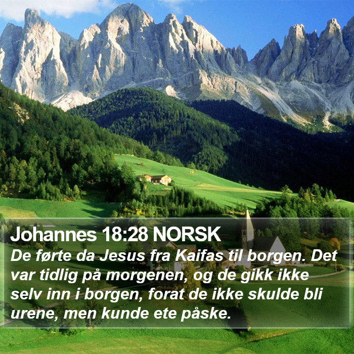 Johannes 18:28 NORSK Bible Study
