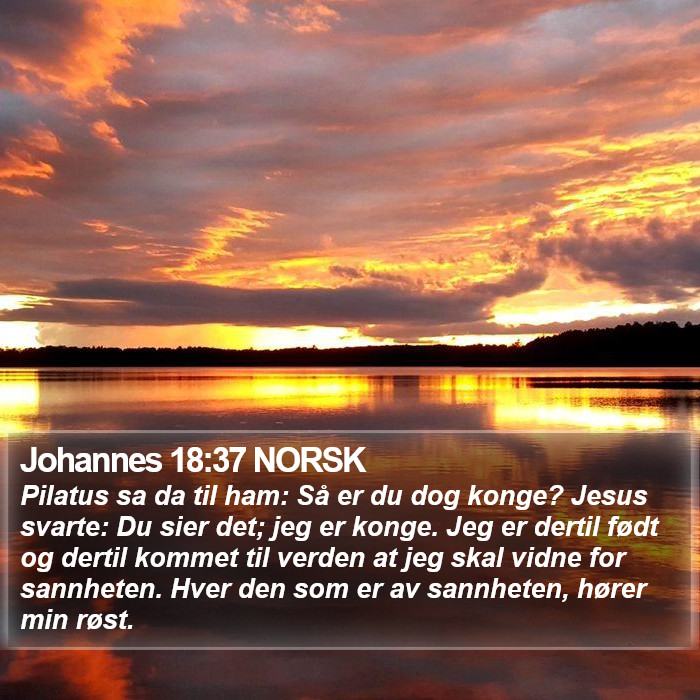 Johannes 18:37 NORSK Bible Study
