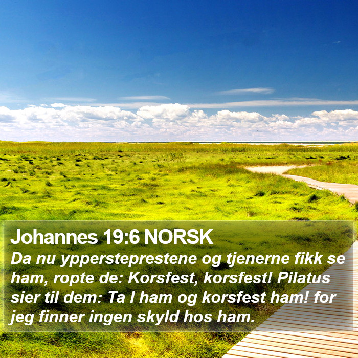 Johannes 19:6 NORSK Bible Study