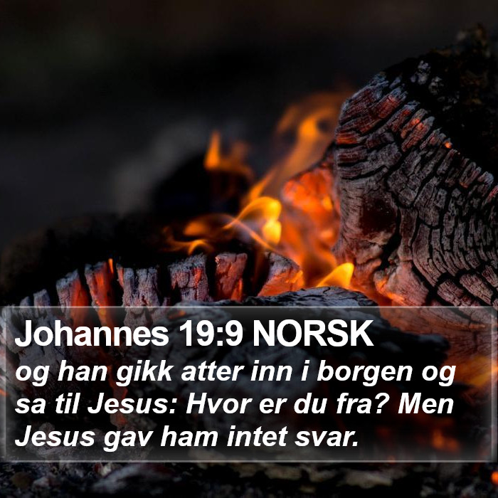 Johannes 19:9 NORSK Bible Study