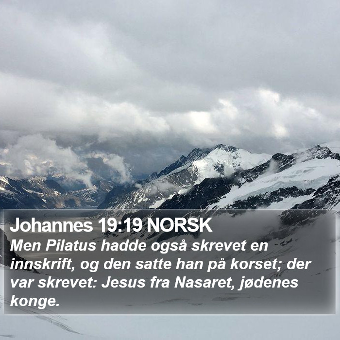 Johannes 19:19 NORSK Bible Study
