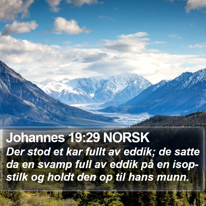 Johannes 19:29 NORSK Bible Study