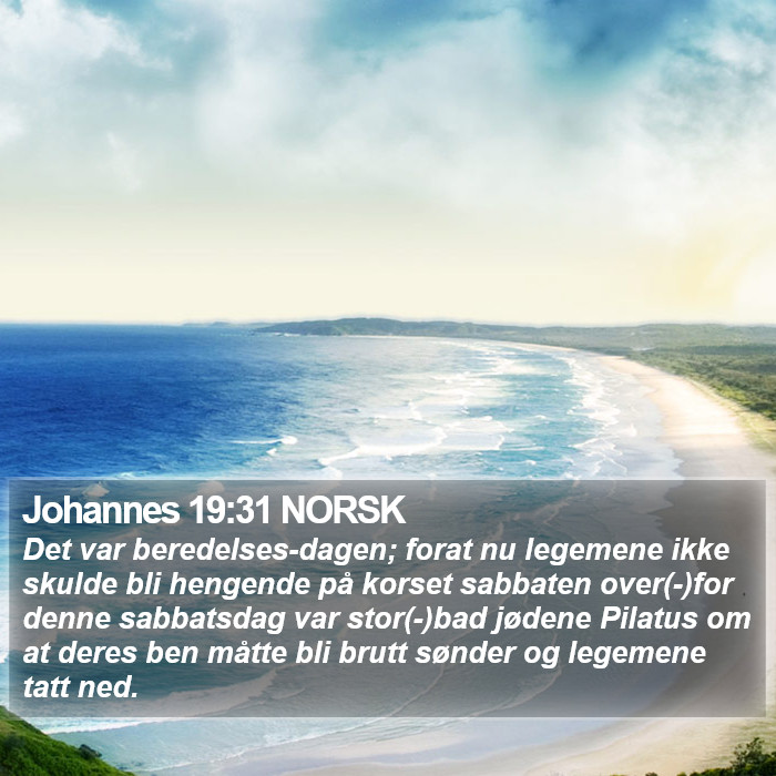 Johannes 19:31 NORSK Bible Study