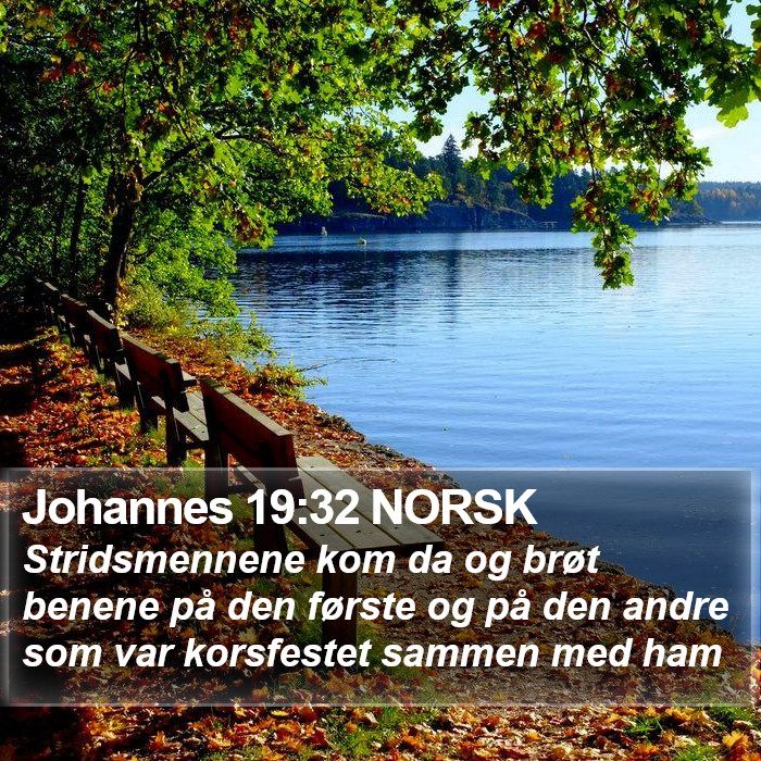 Johannes 19:32 NORSK Bible Study