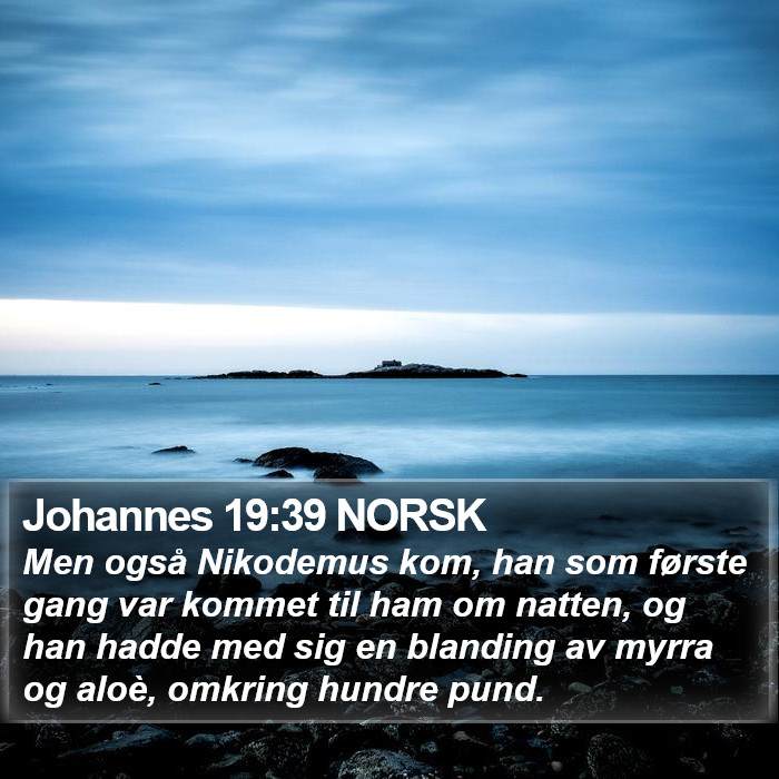 Johannes 19:39 NORSK Bible Study