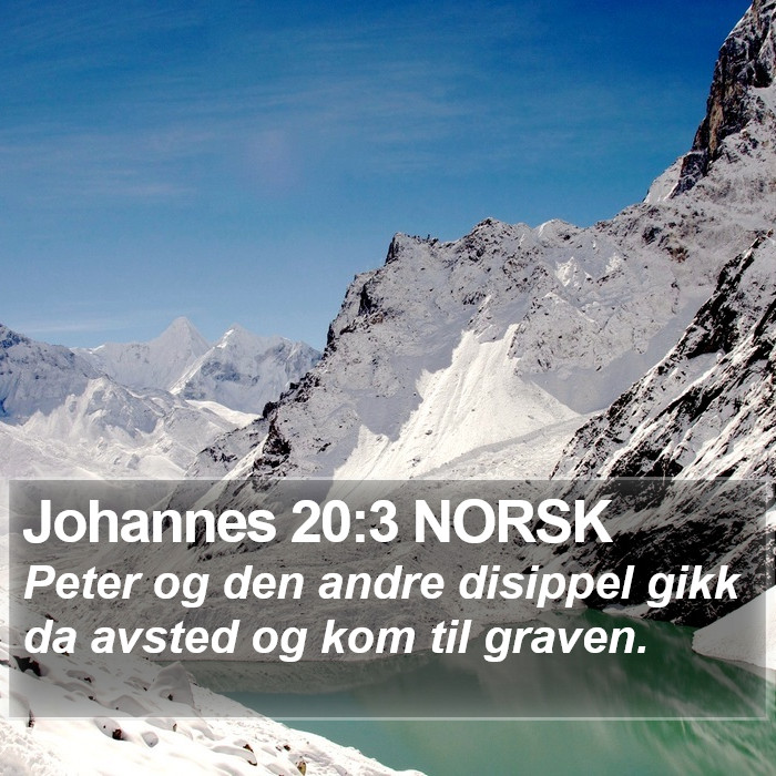 Johannes 20:3 NORSK Bible Study