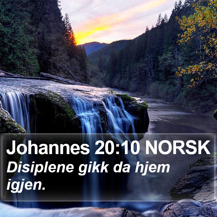 Johannes 20:10 NORSK Bible Study