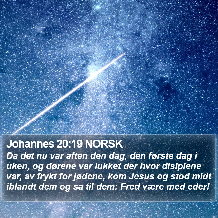 Johannes 20:19 NORSK Bible Study