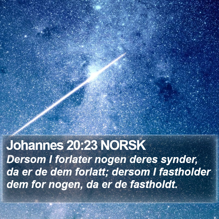 Johannes 20:23 NORSK Bible Study