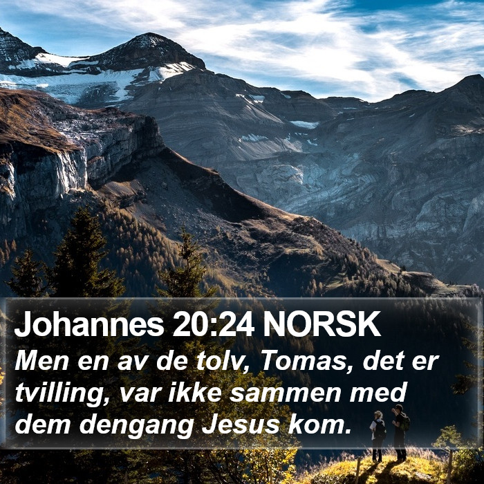 Johannes 20:24 NORSK Bible Study