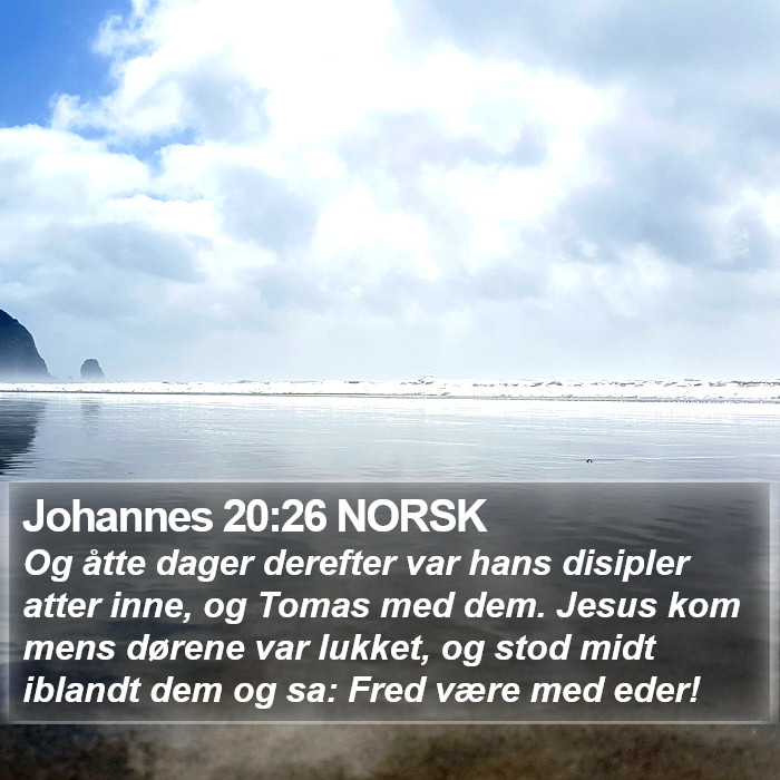 Johannes 20:26 NORSK Bible Study