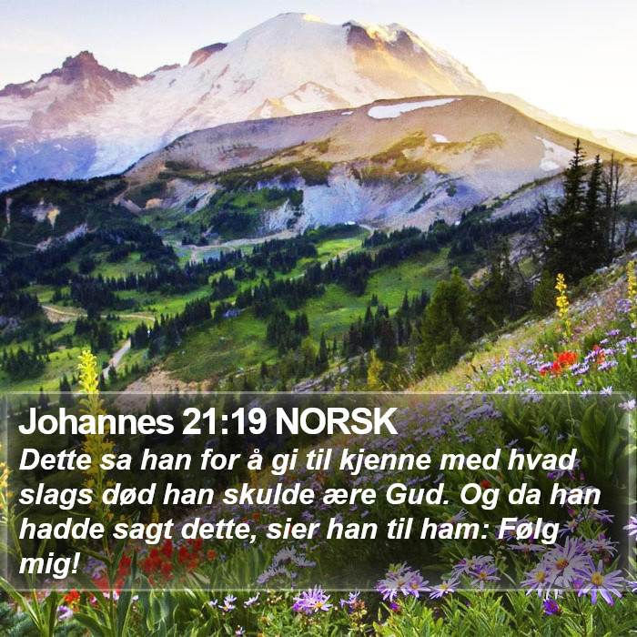 Johannes 21:19 NORSK Bible Study