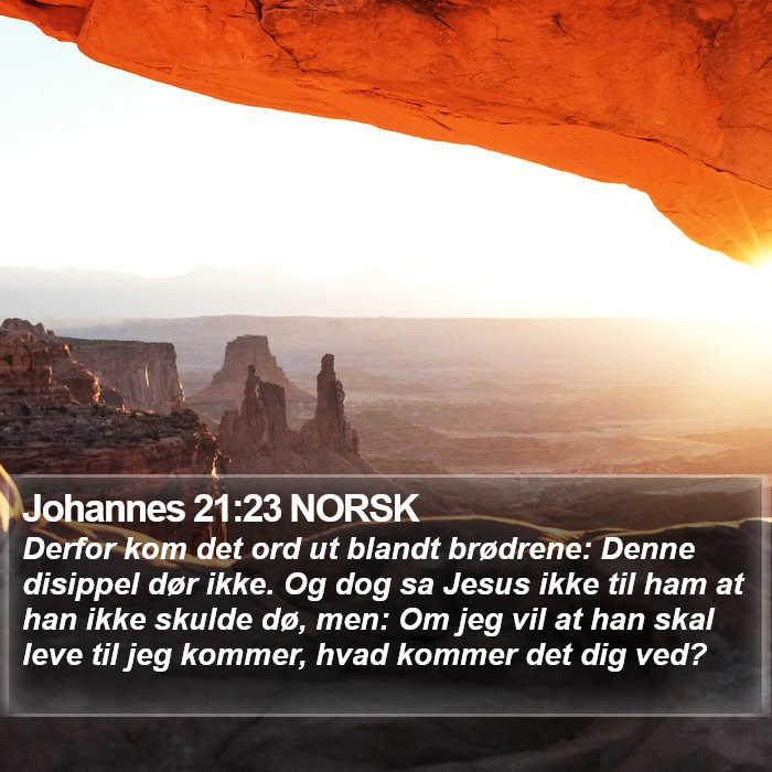 Johannes 21:23 NORSK Bible Study