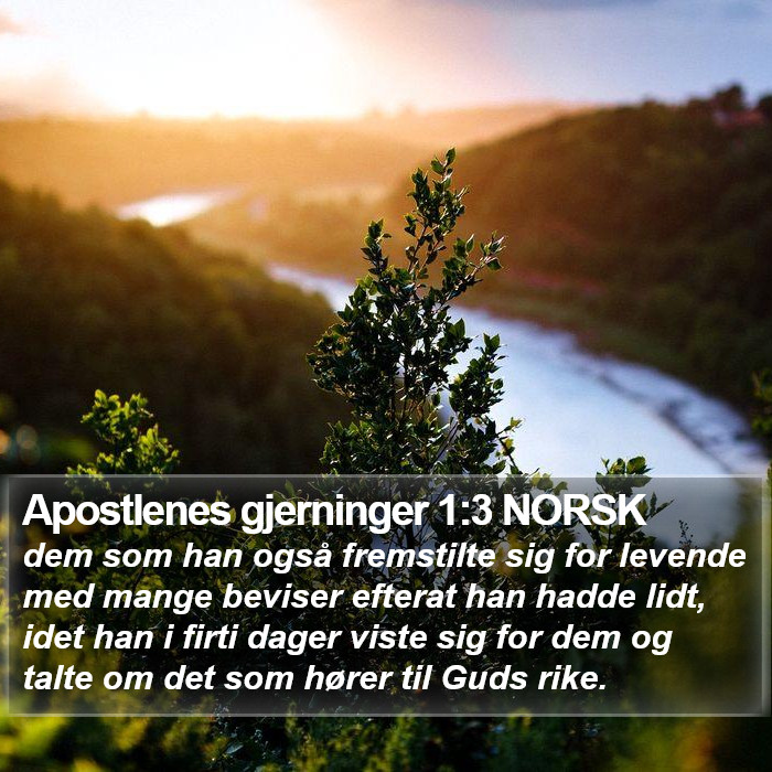 Apostlenes gjerninger 1:3 NORSK Bible Study