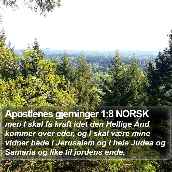 Apostlenes gjerninger 1:8 NORSK Bible Study