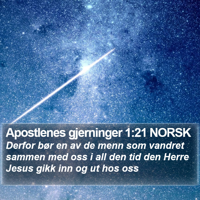 Apostlenes gjerninger 1:21 NORSK Bible Study