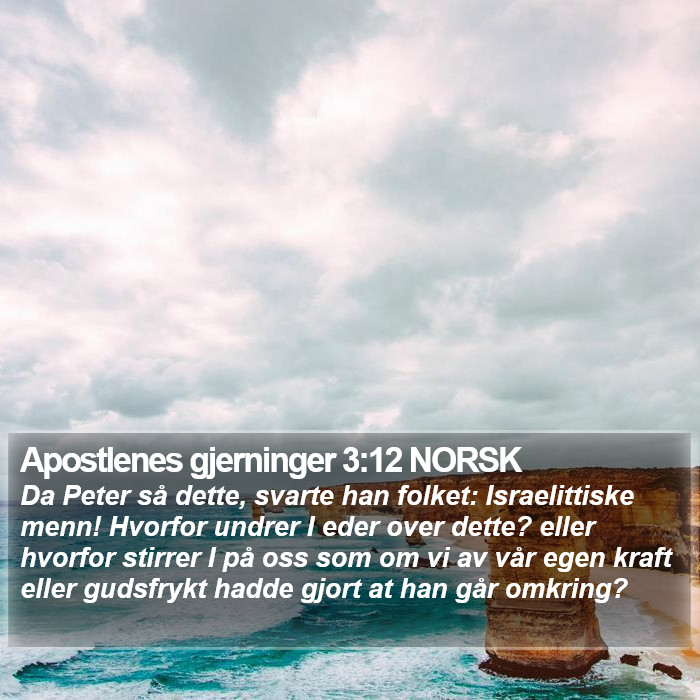 Apostlenes gjerninger 3:12 NORSK Bible Study