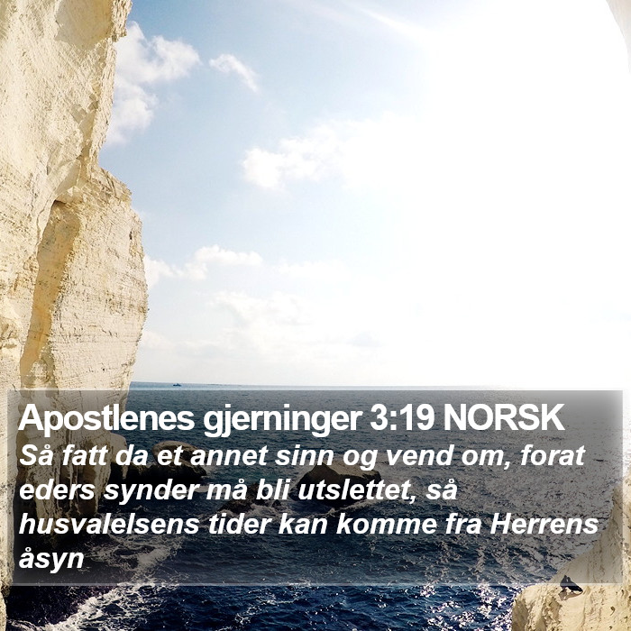 Apostlenes gjerninger 3:19 NORSK Bible Study