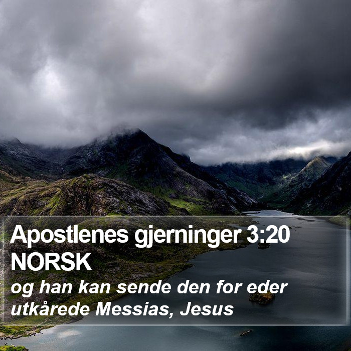 Apostlenes gjerninger 3:20 NORSK Bible Study