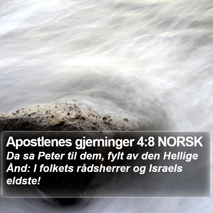 Apostlenes gjerninger 4:8 NORSK Bible Study