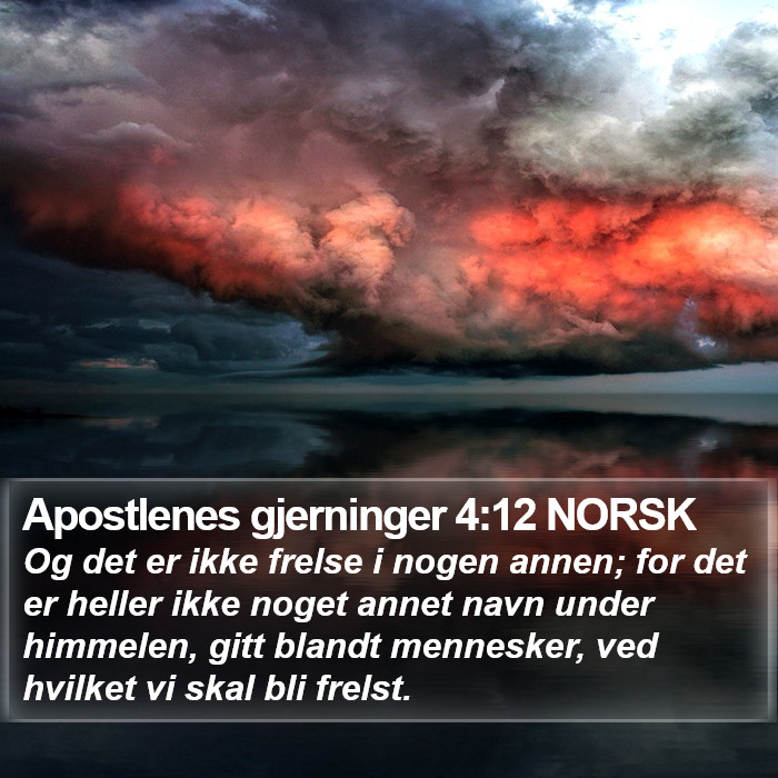 Apostlenes gjerninger 4:12 NORSK Bible Study
