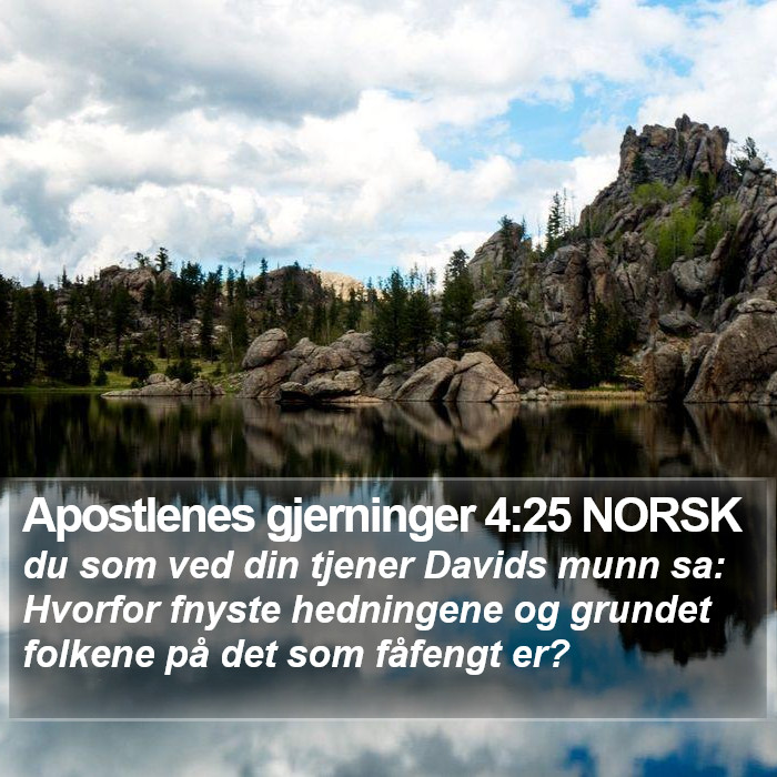Apostlenes gjerninger 4:25 NORSK Bible Study