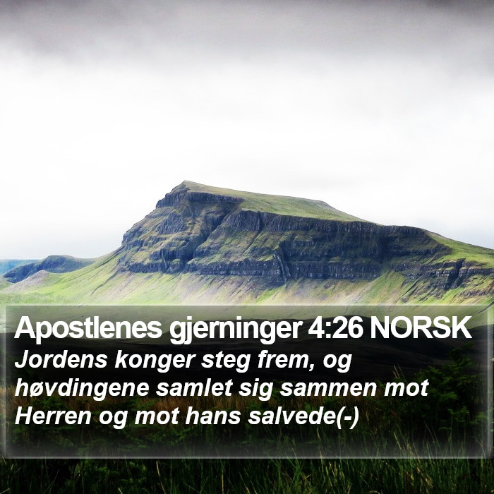 Apostlenes gjerninger 4:26 NORSK Bible Study