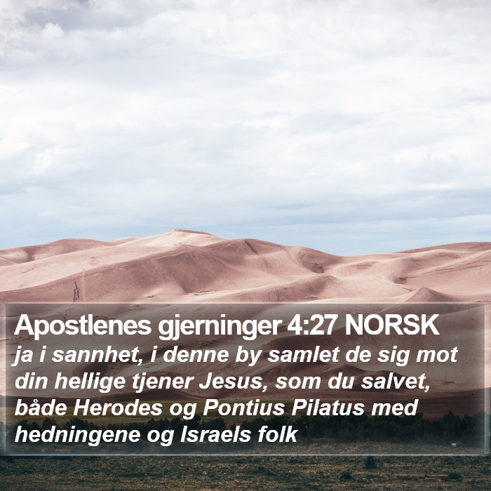 Apostlenes gjerninger 4:27 NORSK Bible Study