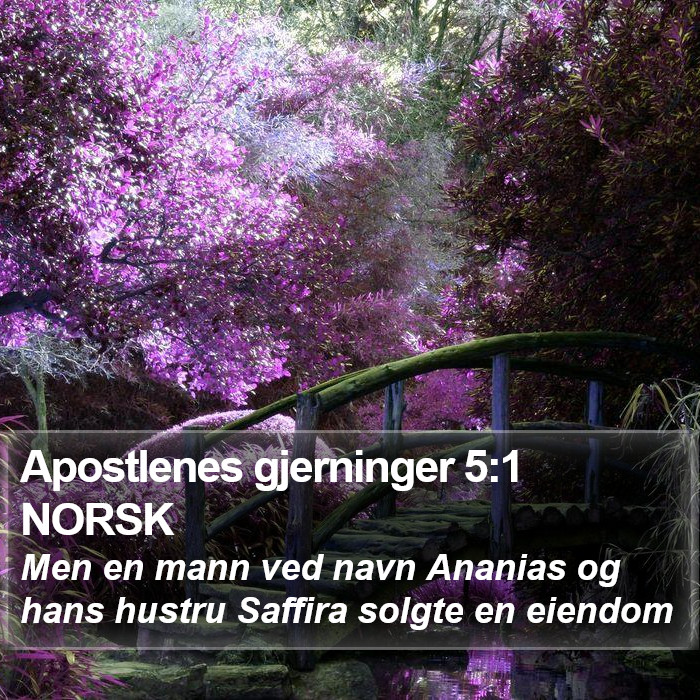 Apostlenes gjerninger 5:1 NORSK Bible Study