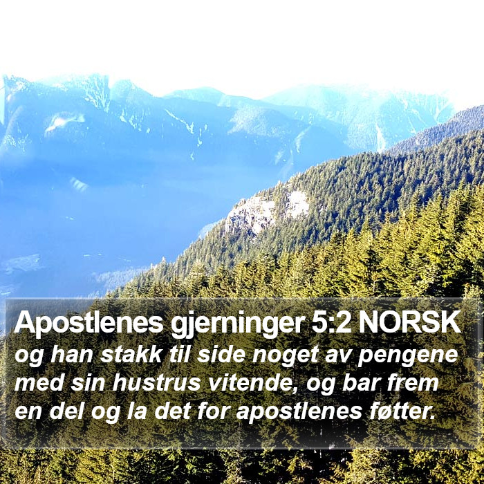 Apostlenes gjerninger 5:2 NORSK Bible Study