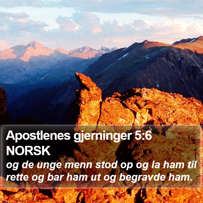 Apostlenes gjerninger 5:6 NORSK Bible Study