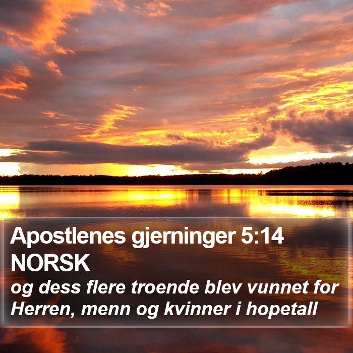 Apostlenes gjerninger 5:14 NORSK Bible Study