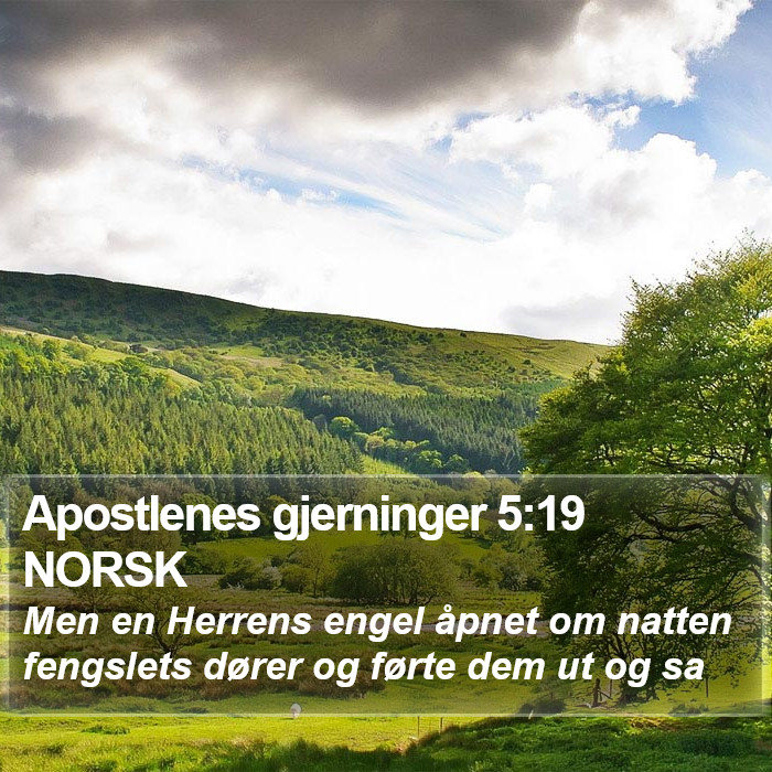 Apostlenes gjerninger 5:19 NORSK Bible Study