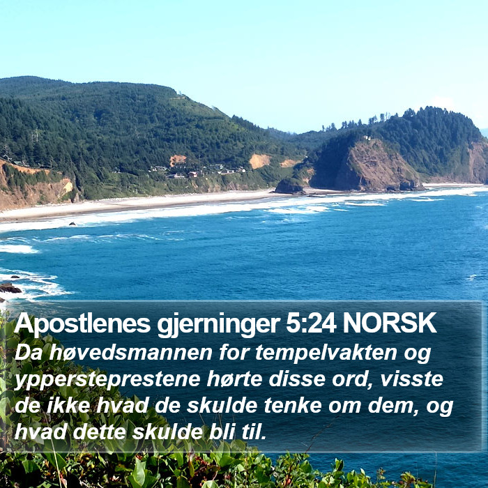 Apostlenes gjerninger 5:24 NORSK Bible Study