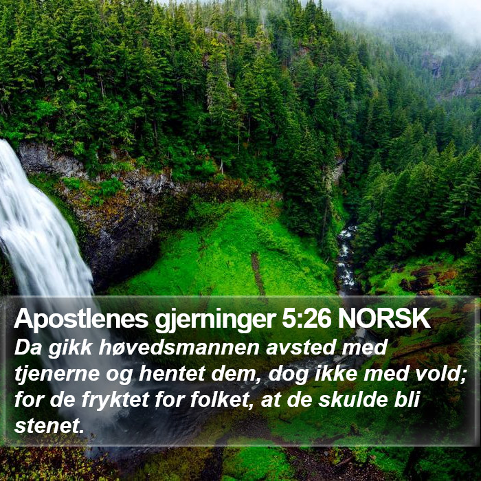 Apostlenes gjerninger 5:26 NORSK Bible Study