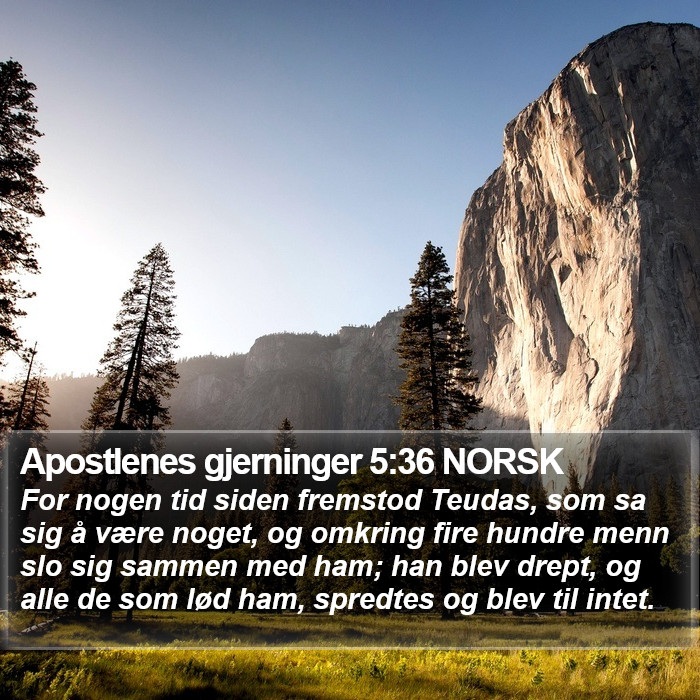 Apostlenes gjerninger 5:36 NORSK Bible Study