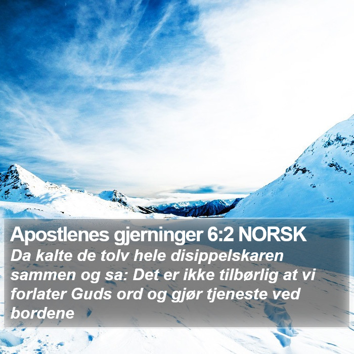 Apostlenes gjerninger 6:2 NORSK Bible Study