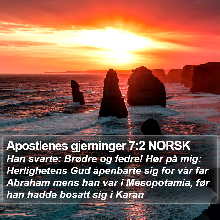 Apostlenes gjerninger 7:2 NORSK Bible Study