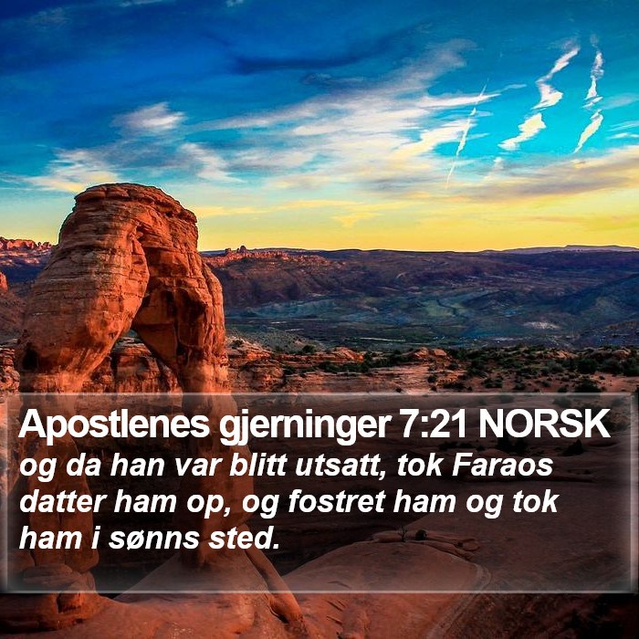 Apostlenes gjerninger 7:21 NORSK Bible Study