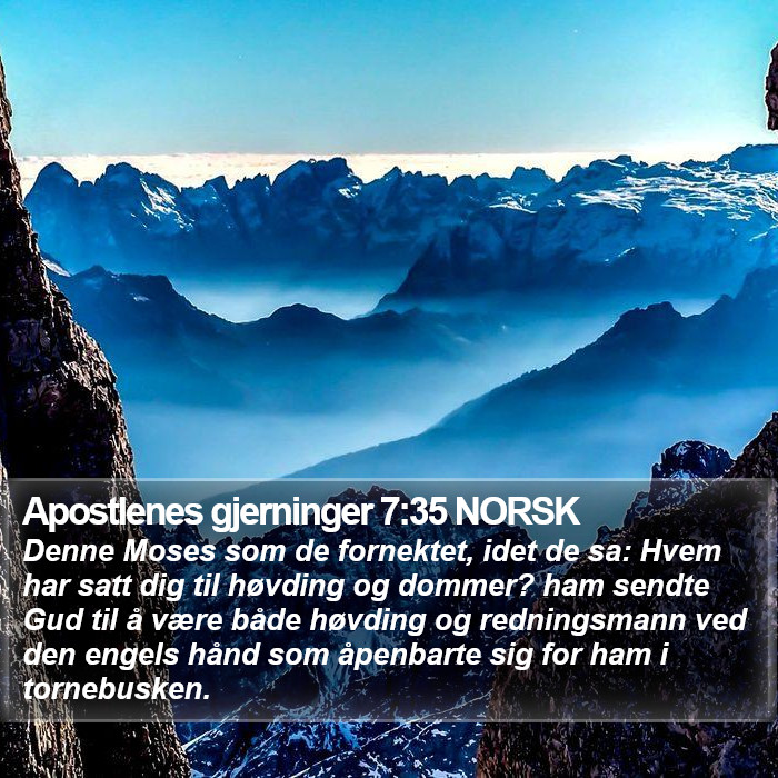 Apostlenes gjerninger 7:35 NORSK Bible Study