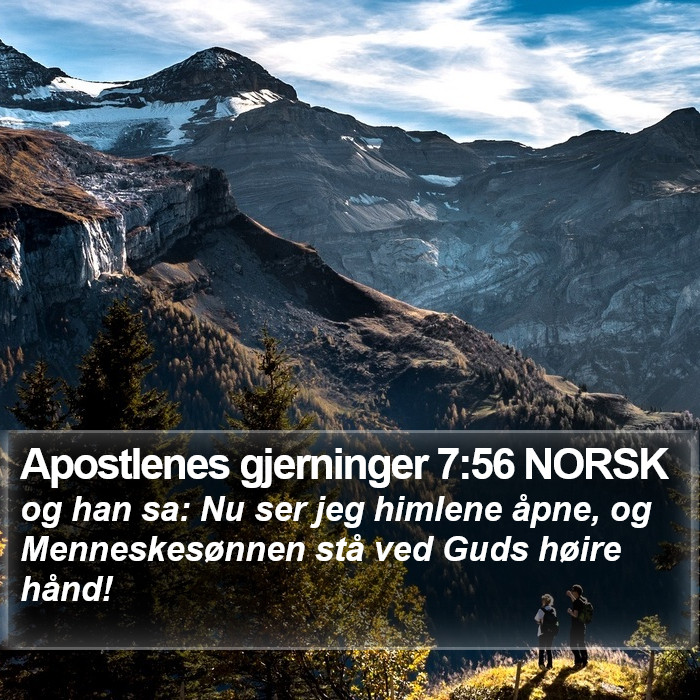 Apostlenes gjerninger 7:56 NORSK Bible Study