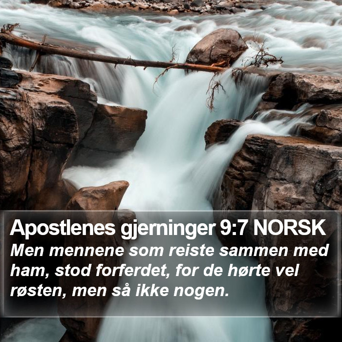 Apostlenes gjerninger 9:7 NORSK Bible Study