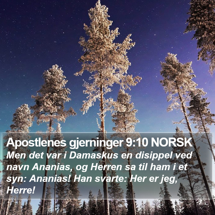 Apostlenes gjerninger 9:10 NORSK Bible Study