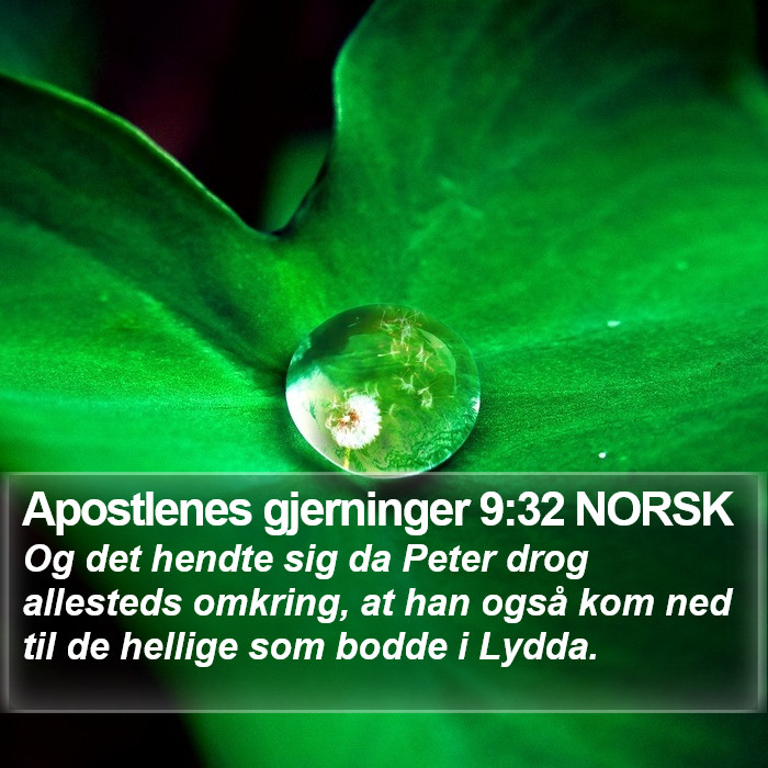 Apostlenes gjerninger 9:32 NORSK Bible Study
