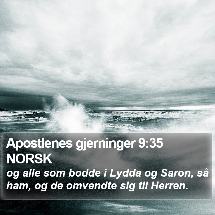 Apostlenes gjerninger 9:35 NORSK Bible Study