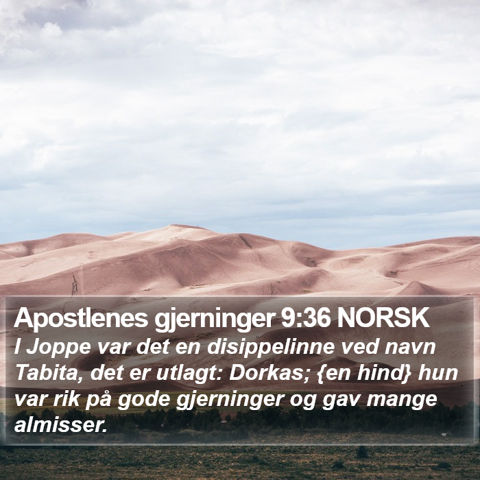 Apostlenes gjerninger 9:36 NORSK Bible Study